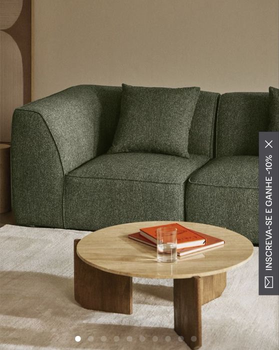 Sofá SKLUM -Bouclé Verde Sálvia