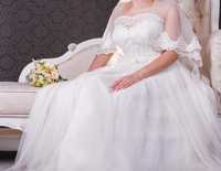 Свадебное платье цвета эйвори