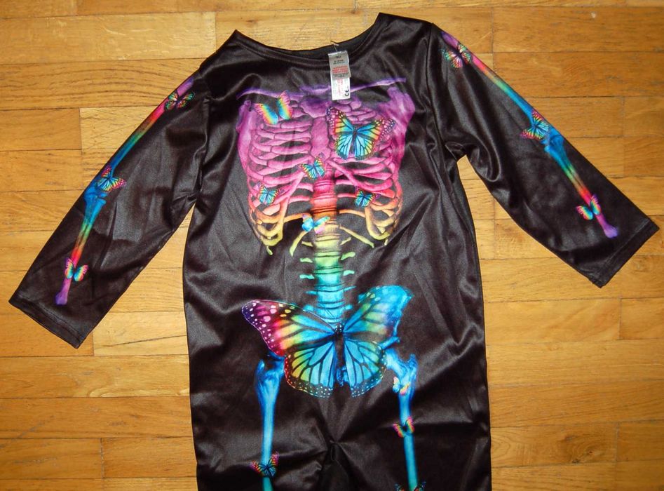 jak NOWY strój kostium Kościotrup Halloween Karnawał TU 3-4 lata