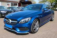 Mercedes-Benz Klasa C C200 AMG, Zadbany, panorama, łopatki, sportowe fotele - skóra