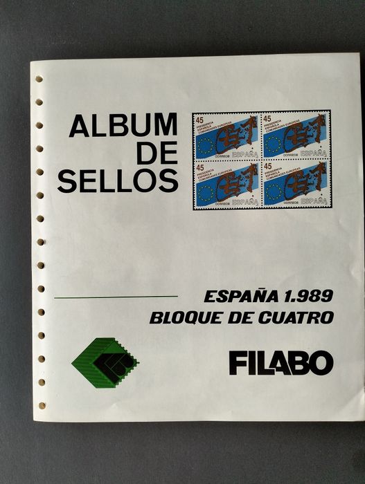 Selos Espanha, 1989 quadras