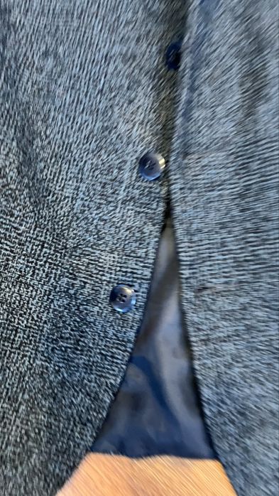 Ciepła ale lekka marynarka damska 40 Krój luźny typu męskiego