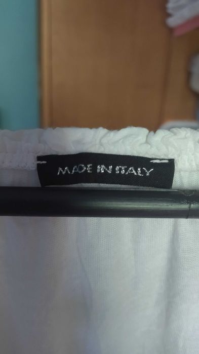 Biała bluzka z koronką Włoska