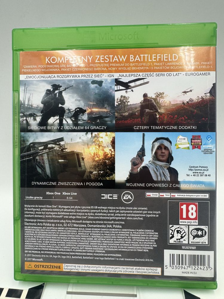 Battlefield 1 Rewolucja Xbox One Gwarancja
