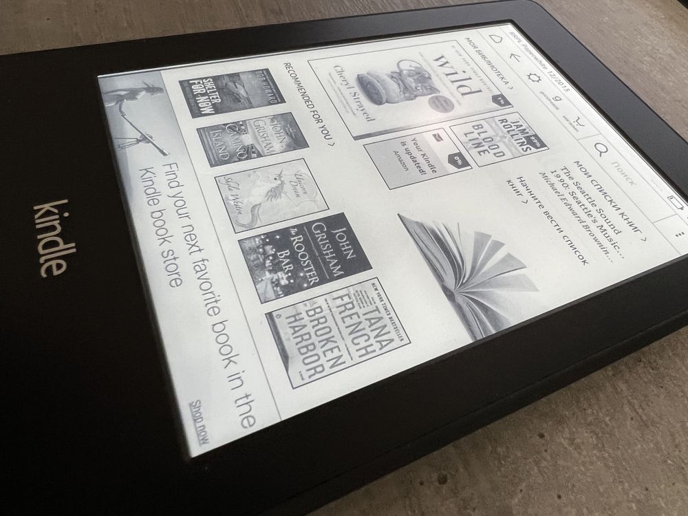 Kindle Paperwhite 6 покоління. Підсвітка. Чорний. Гарантія