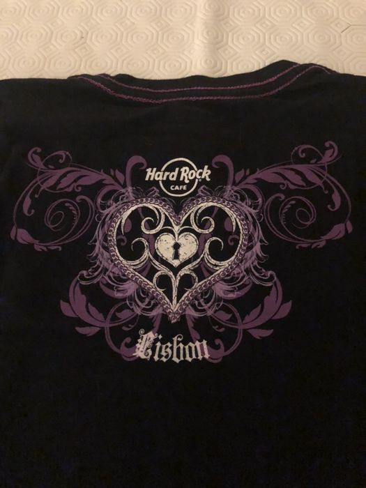 HARD ROCK t-shirt senhora, preta, tamanho XS