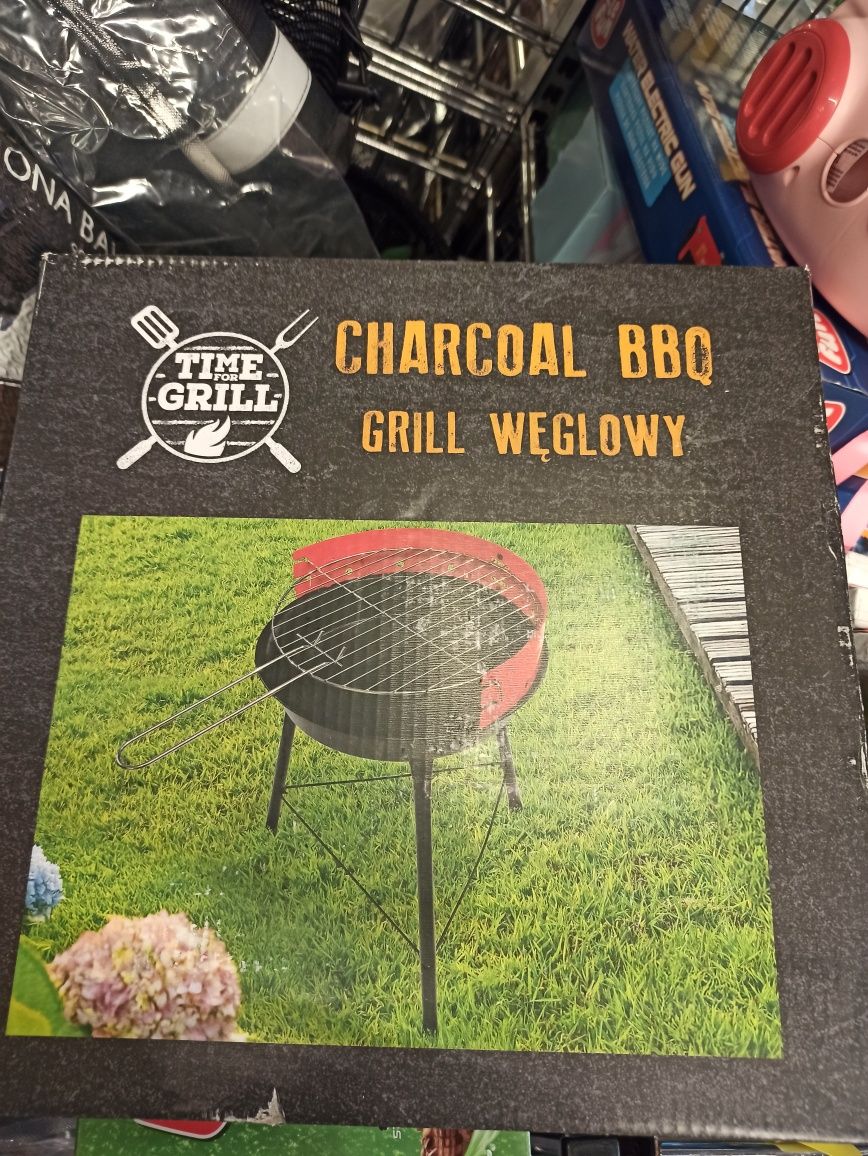 Grill węglowy metalowy
