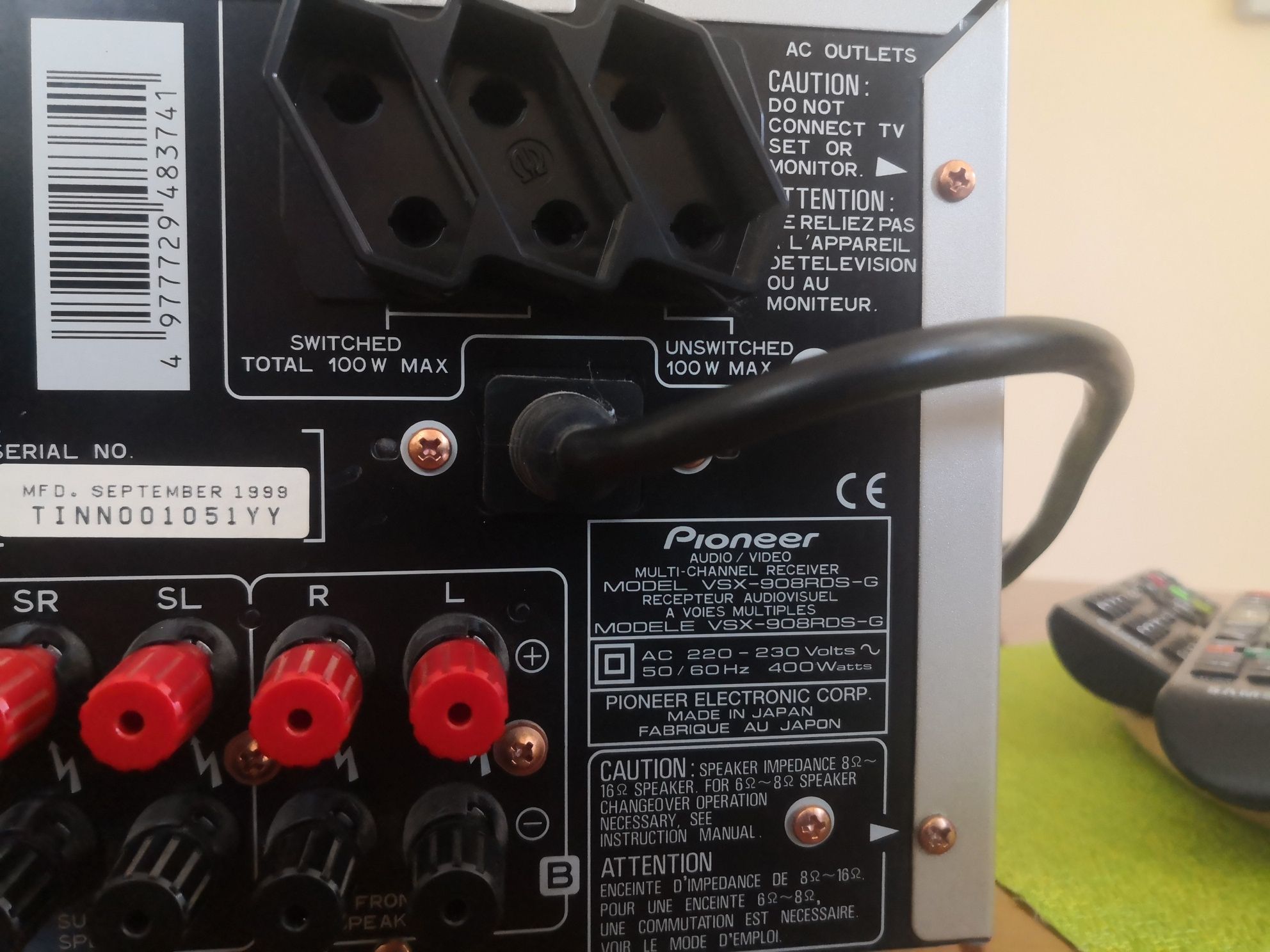 Amplituner pioneer vsx-908-rds-g