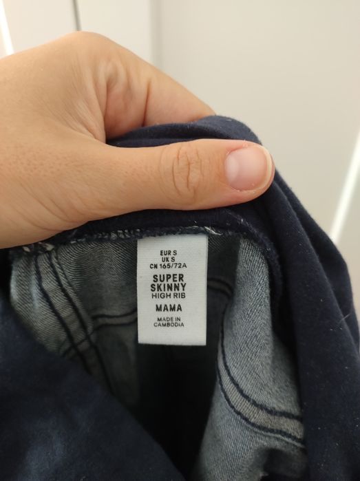 Jeansy ciążowe H&M roz S
