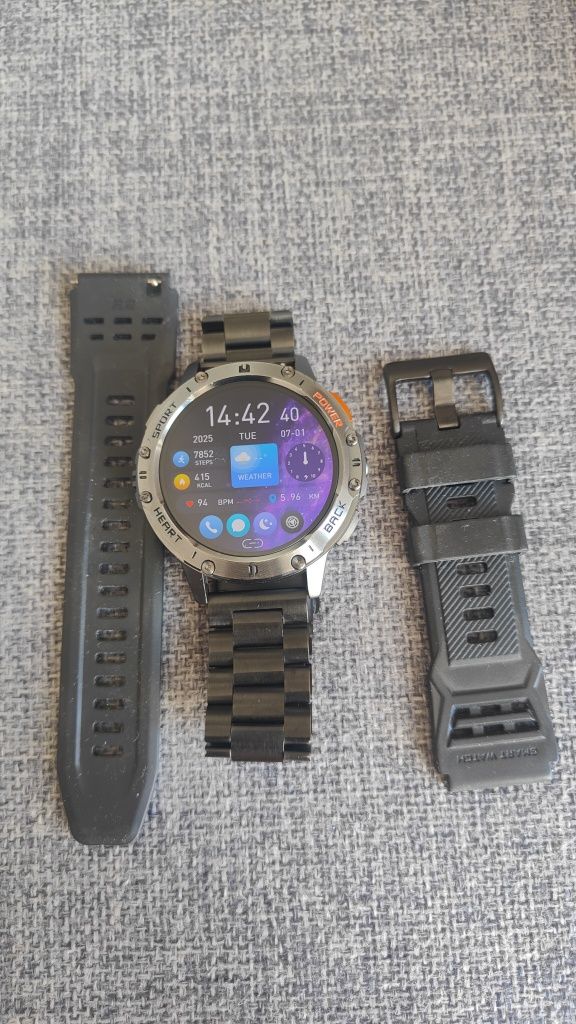 Smartwatch, zegarek, amoled, ip68, rozmowy