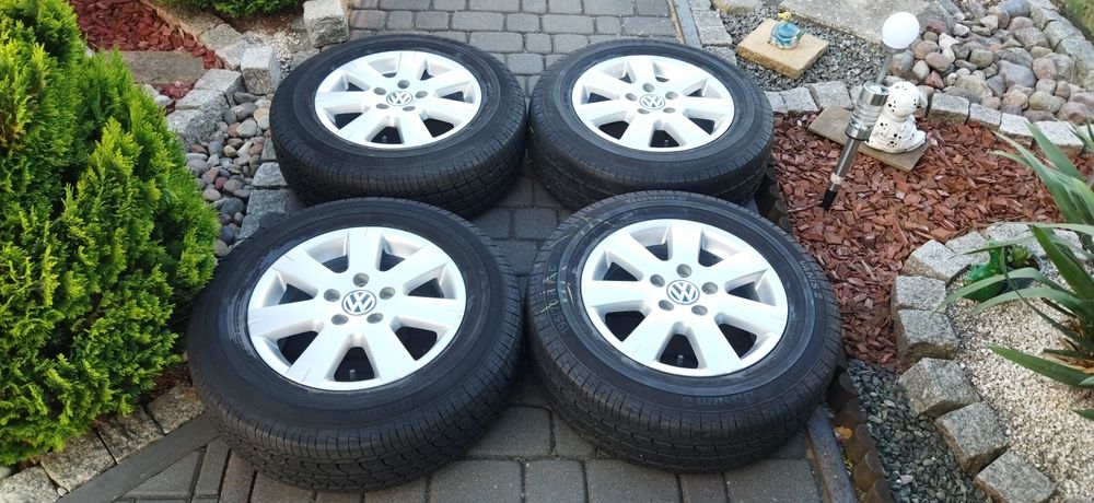 5x112 15 Cali Koła Alu Lato 195/70/15 C VW Transporter Caravelle T4