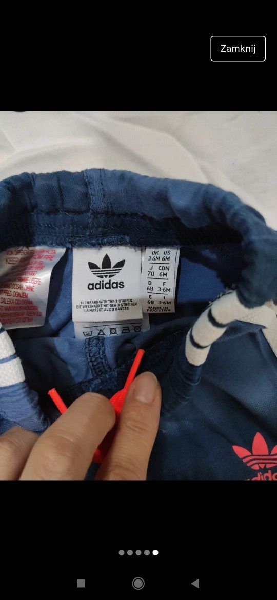 Komplet Adidas dla chłopca na lato 68