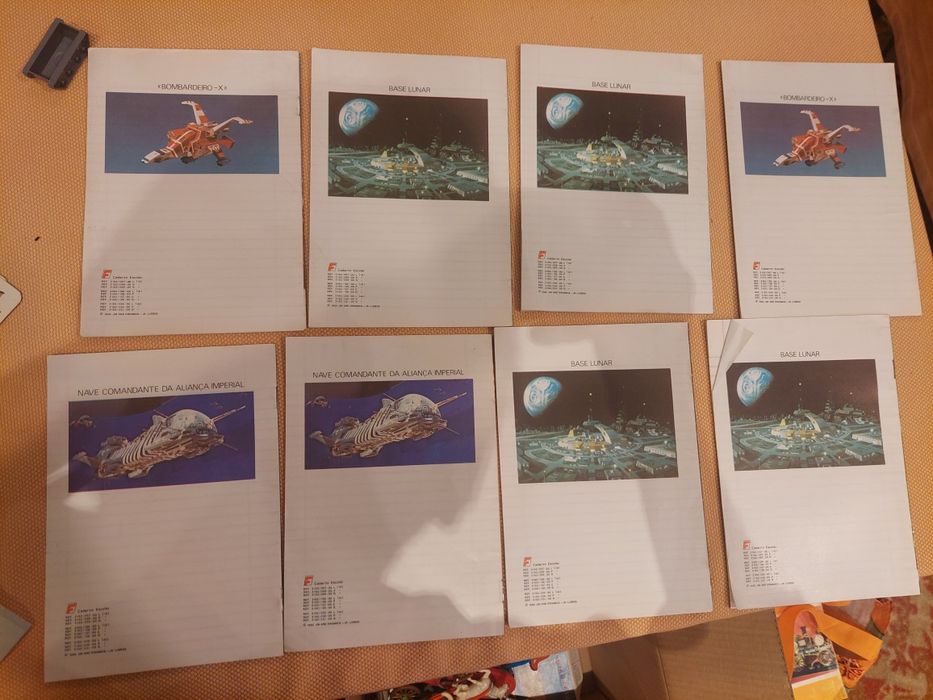 Coleção completa cadernos série TV Esquadrão Estrelas