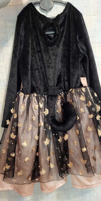 Нарядное платье-кошечка на 2-3 года (92-98см)