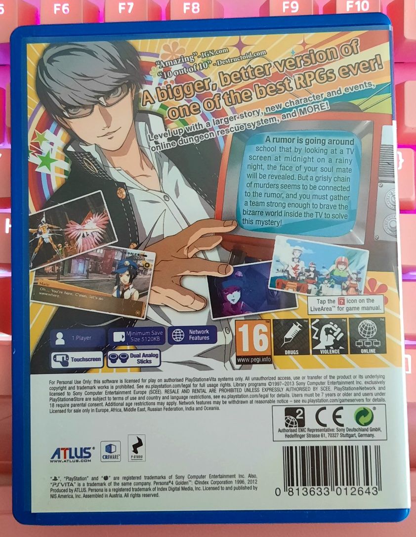 Persona 4 Golden PS Vita