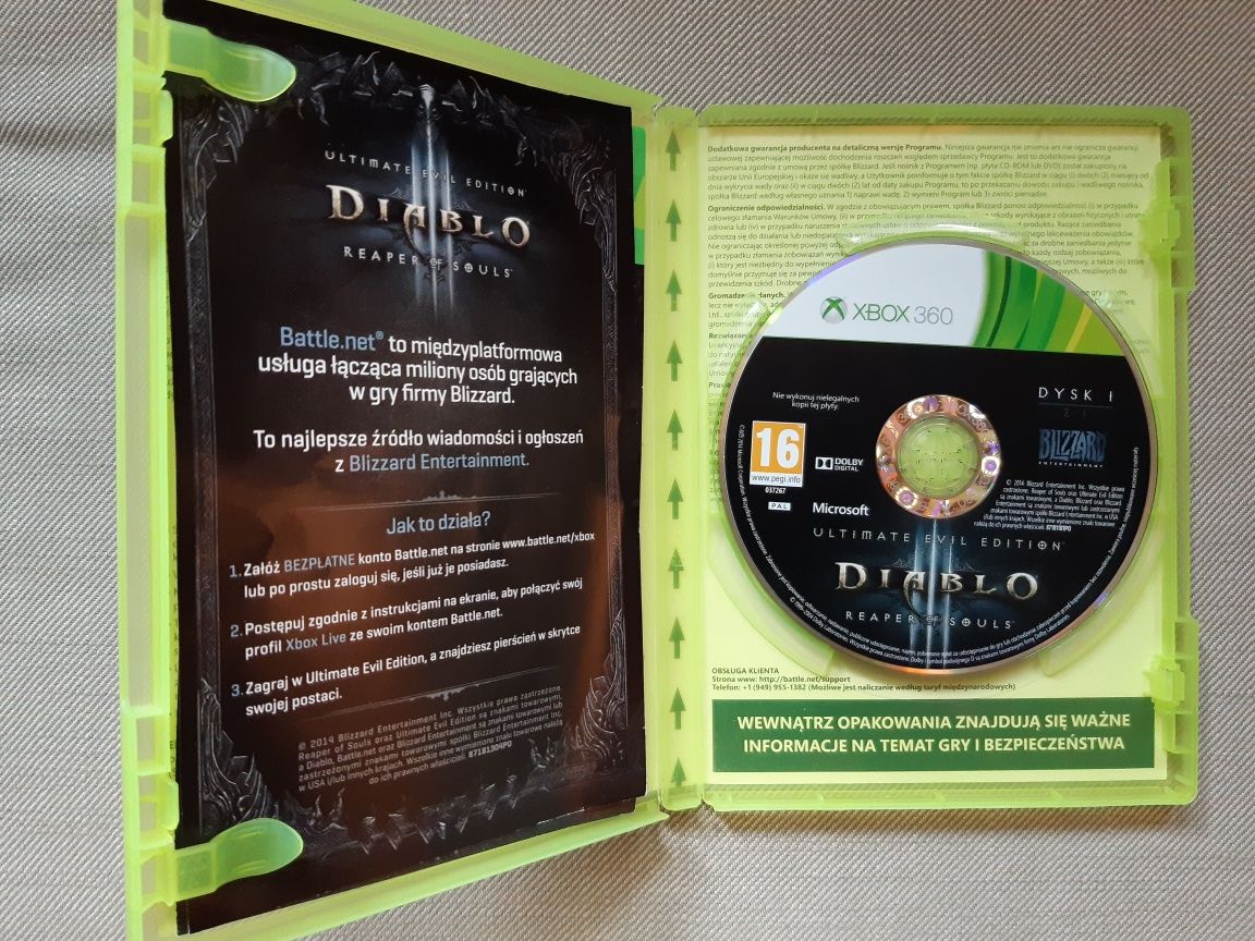 Gra DIABLO 3 Reaper of Souls na konsolę xbox 360