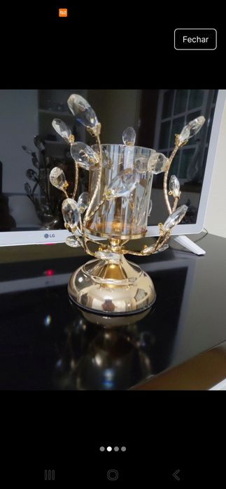 Castical para velas dourado