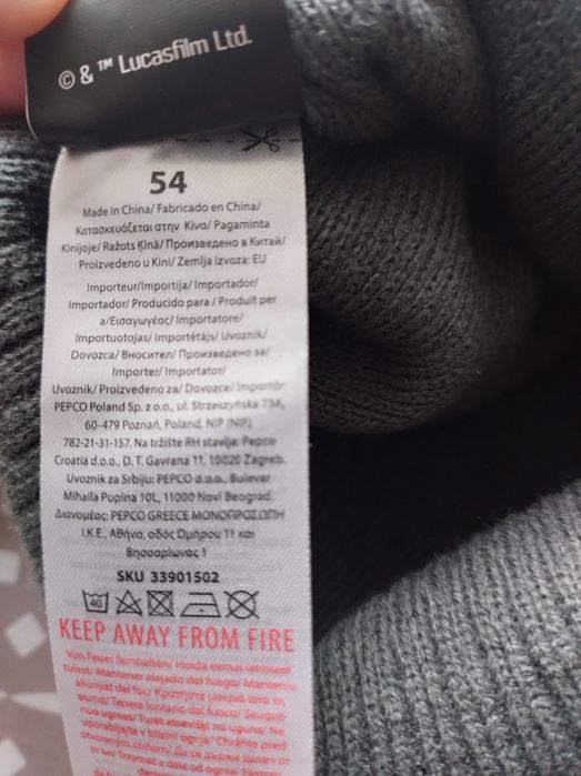 Czapka zimowa rozmiar 54