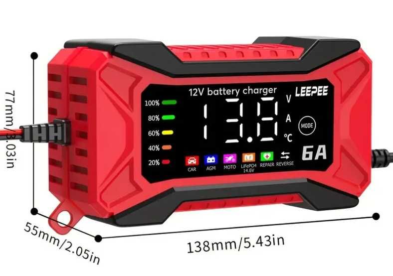 Зарядний пристрій/Зарядное устройство 12V/24V- 6A/8А/10А/15А Авто/Мото