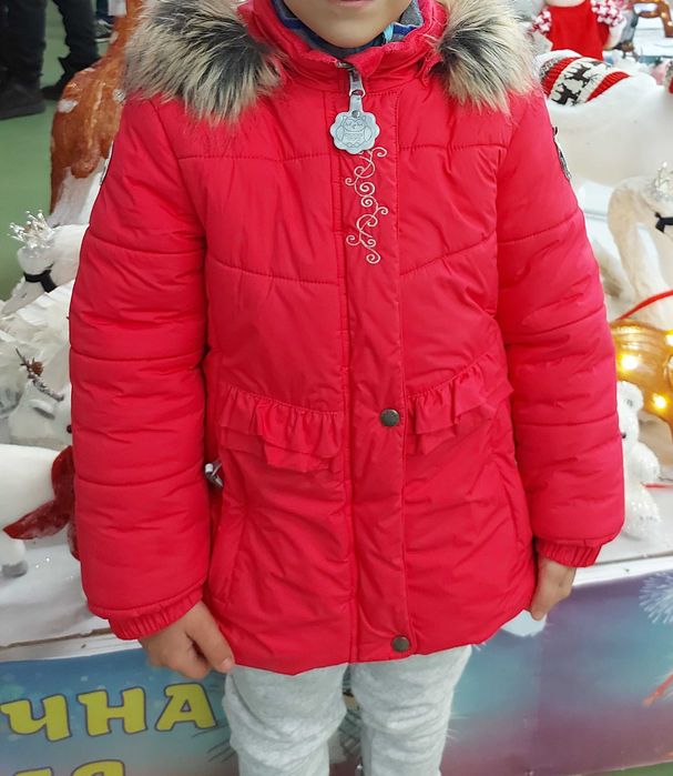 Куртка зимова для дівчинки дівчат двійні близнят Lenne 116 і 122