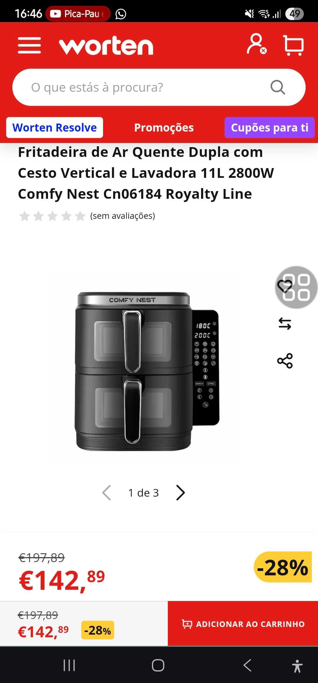 Airfryer 2 cestos