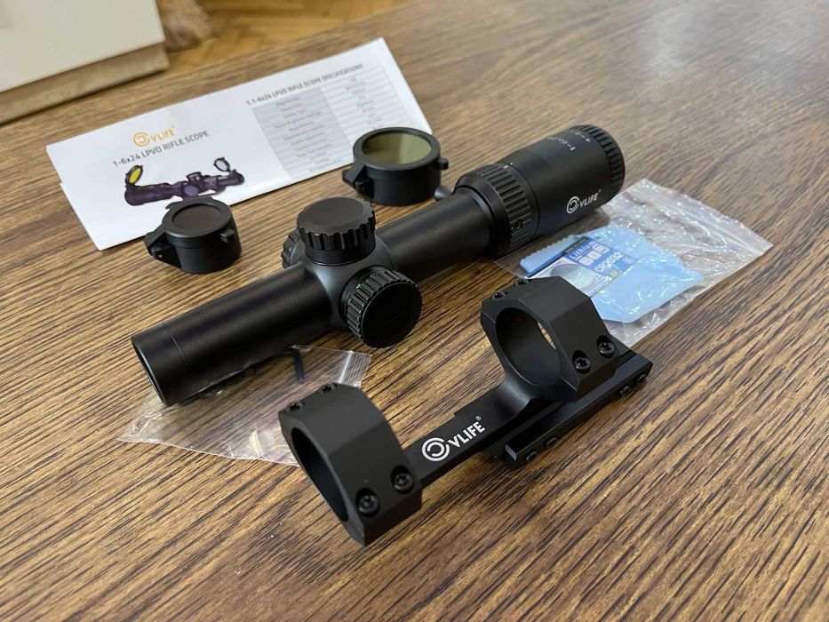 Оптичний приціл CVLIFE EagleFeather 1-6x24 30mm Cantilever