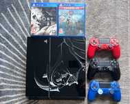 PlayStation 4 1TB Star Wars edycja limitowana + 3 pady + 2 gry