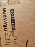 Regal na kolkach Ikea Ravaror Nowy