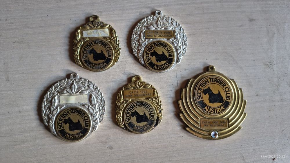 Medale Medal Psi Szkocki terrier