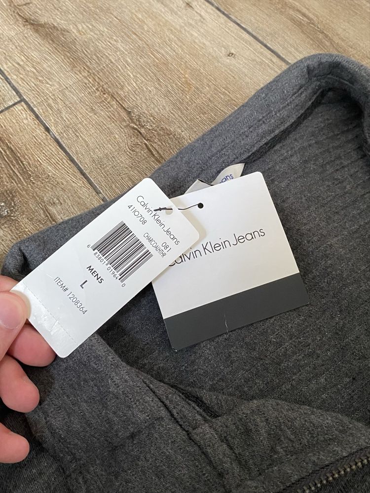 Нова оригінальна кофта від calvin klein 1/4 zip, ке