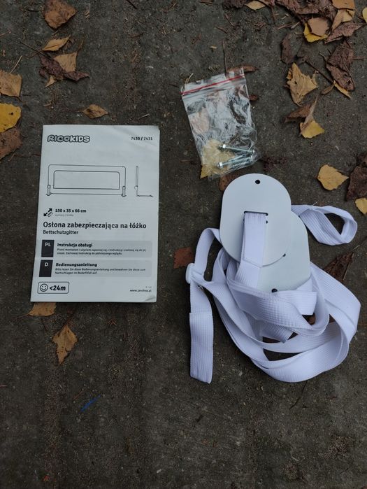 Osłona, barierka zabezpieczająca na łóżko dla dziecka