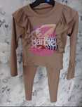 Komplet dres barbie prążki 152
