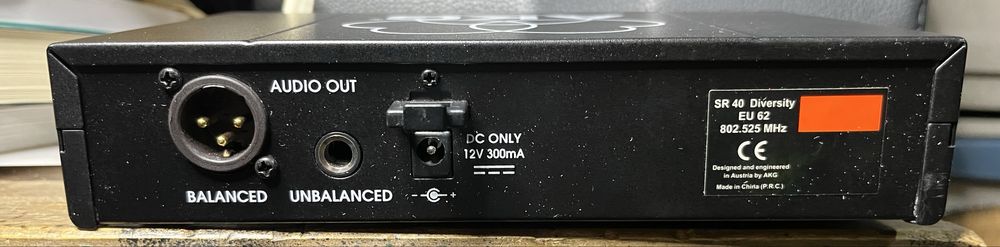 Receptor AKG. Nao tenho microfone!!!