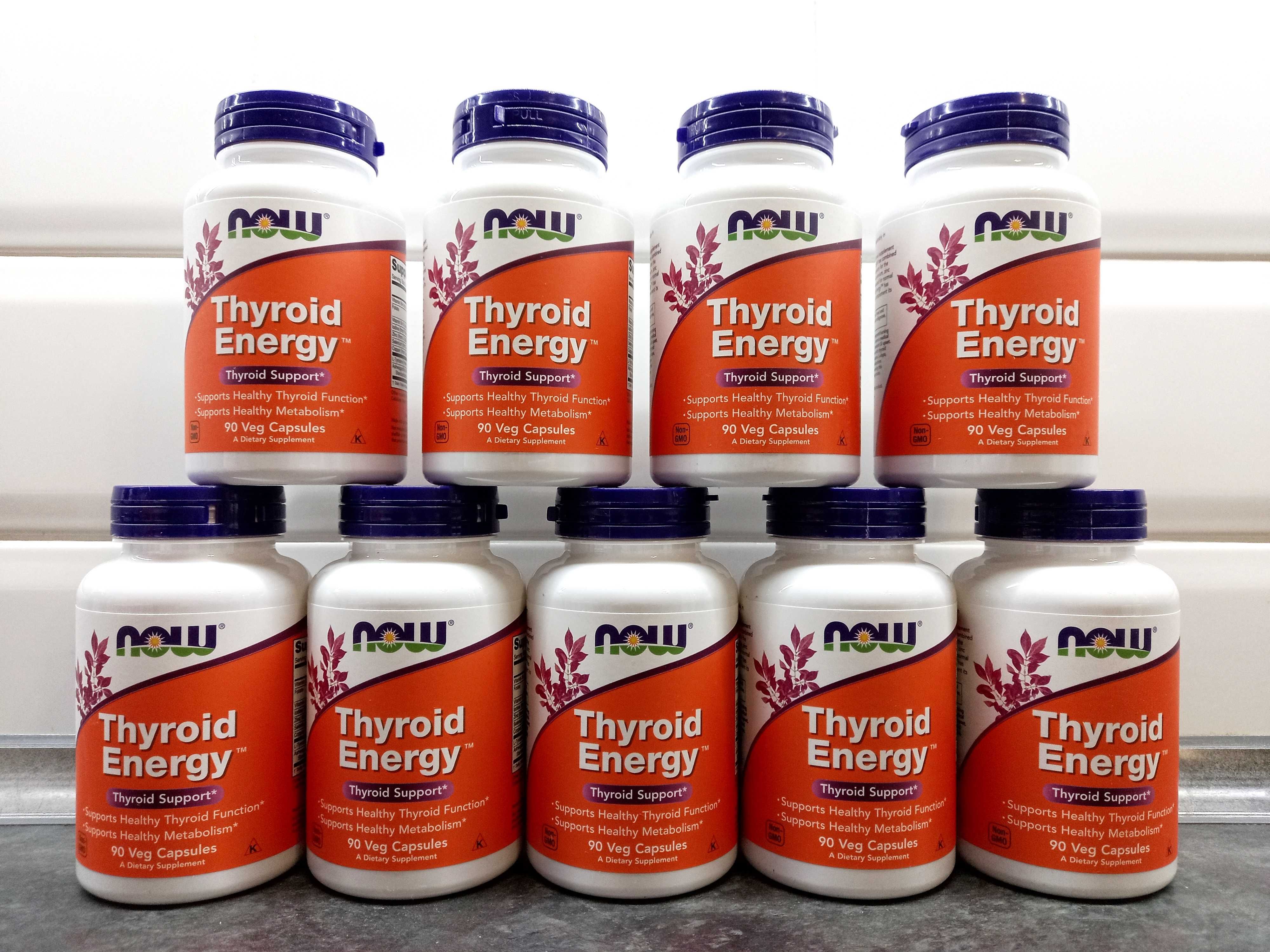 Now Foods, Thyroid Energy (90 капс.), витамины для щитовидной
