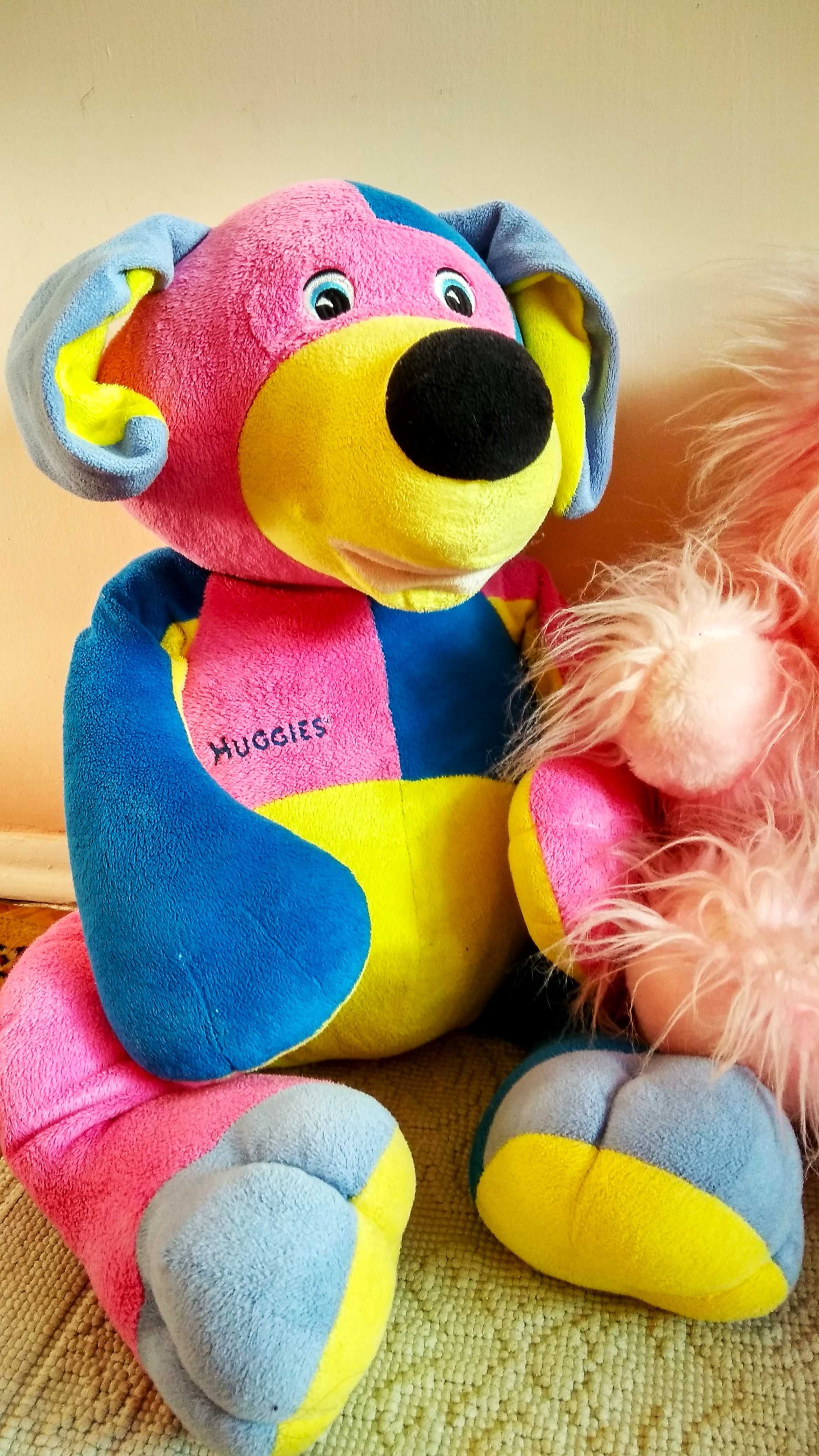 игрушки мягкие большие одним лотом. кукла + динозаврик.