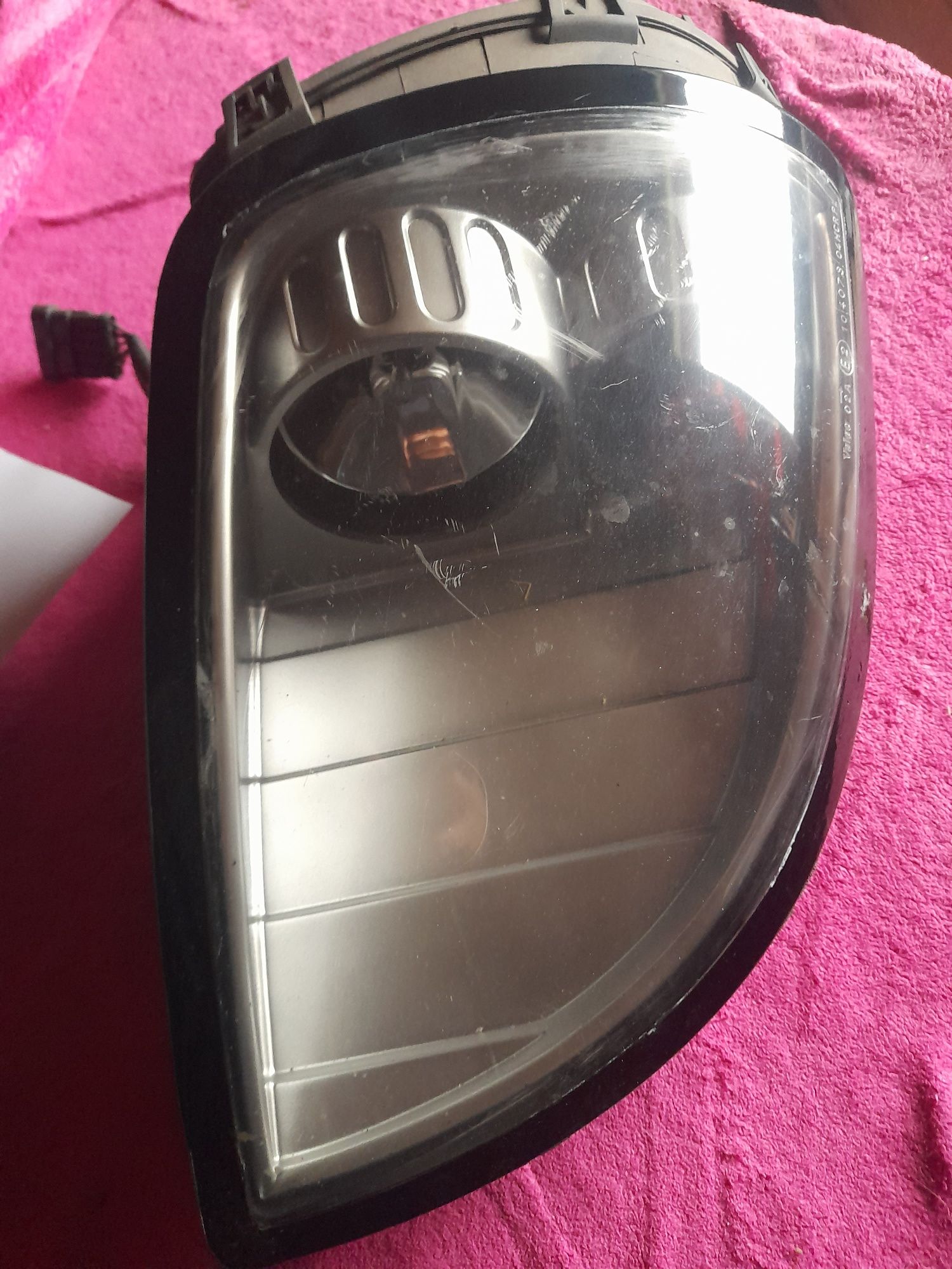 Fiat BARCHETTA lampa prawa lewa komplet srebrne wnętrze