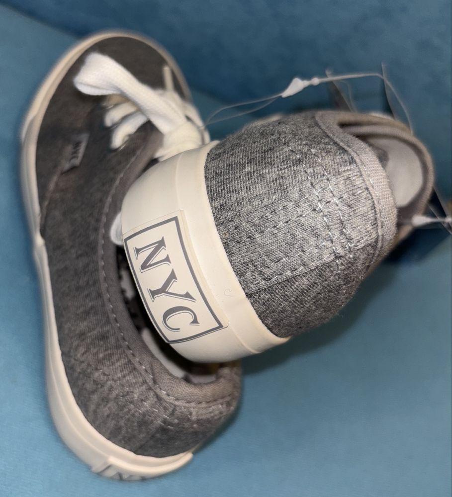 NOWE 31 tenisówki NYC jak Vans szare biała podeszwa