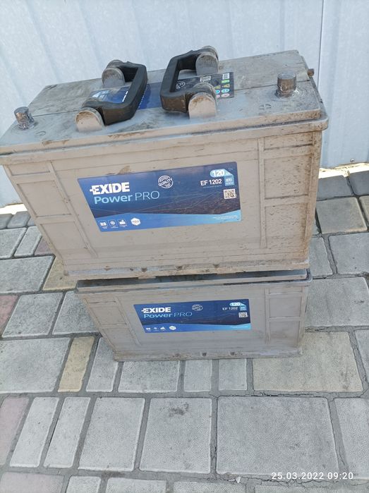 Продам два акомулятори 120Ah