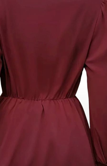 Bluzka bordowa wiązana L