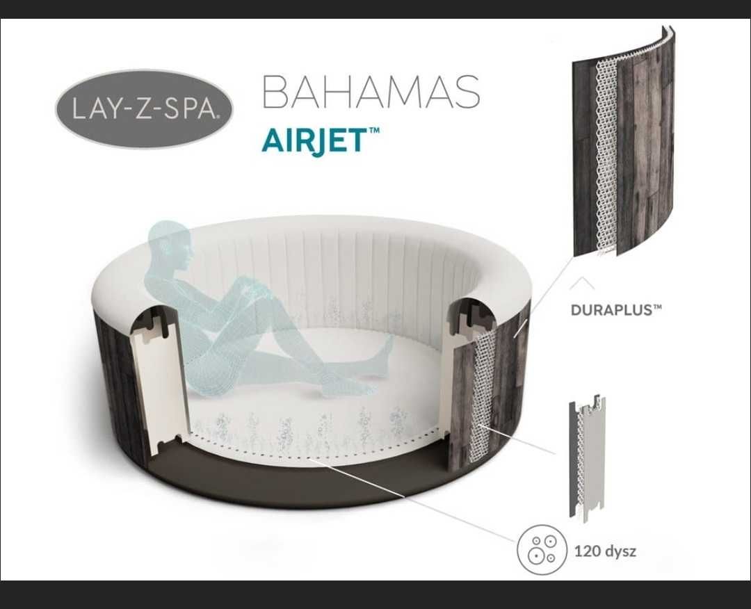 Jacuzzi ogrodowe dmuchane podgrzewana woda nowe.4 osobowe