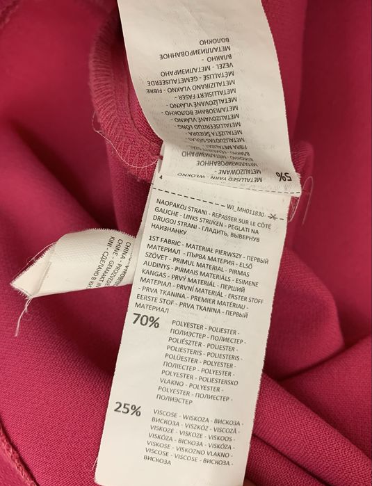 Spodnica rozowa fuksja krotka na lato do pracy biura mohito 36 38