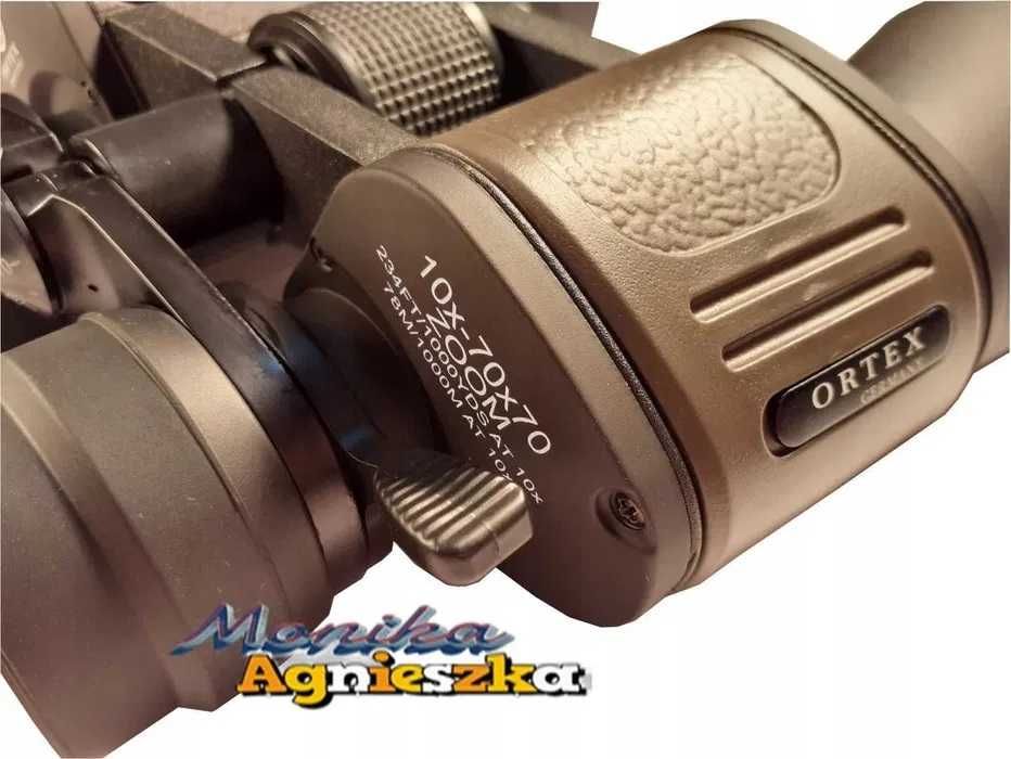 Lornetka 10-70x70 ORTEX Wojskowa Turystyczna ZOOM Szklana Optyka