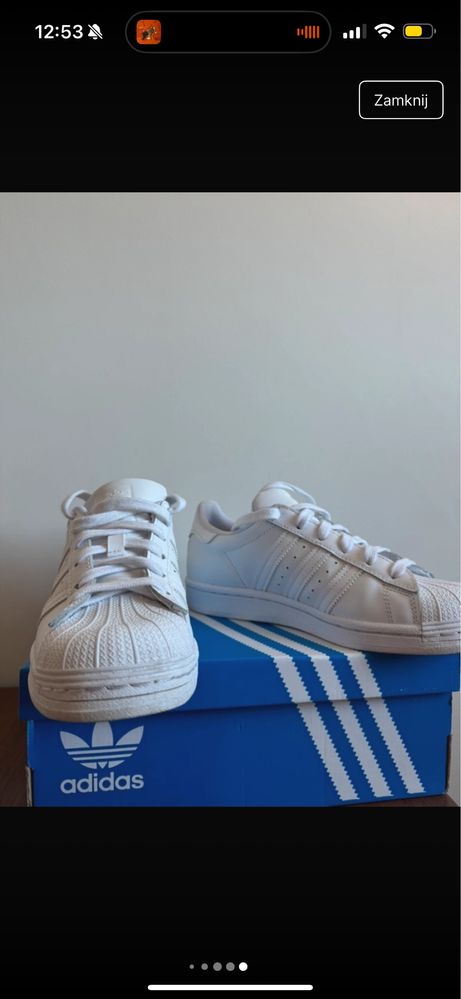 Buty Adidas superstary nowe, pudelko dodatkwoo