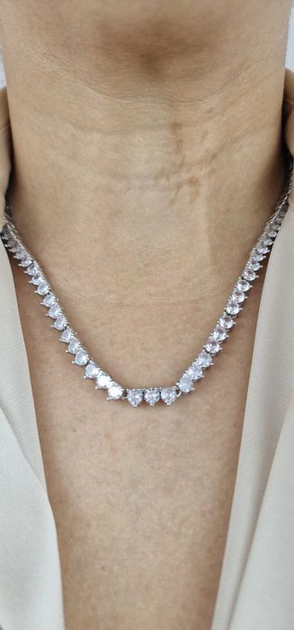 Colar Luxuoso Ródeo Branco Ziconia