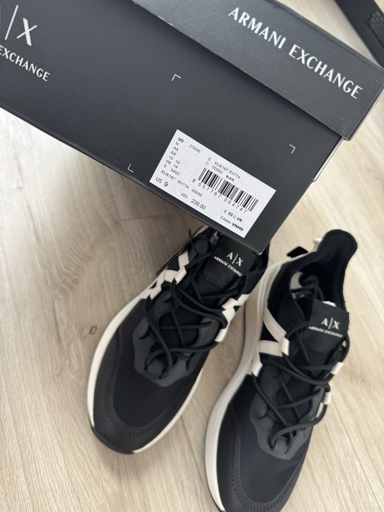 Кросівки чоловічі Armani Exchange 9 us Оригінал 42
