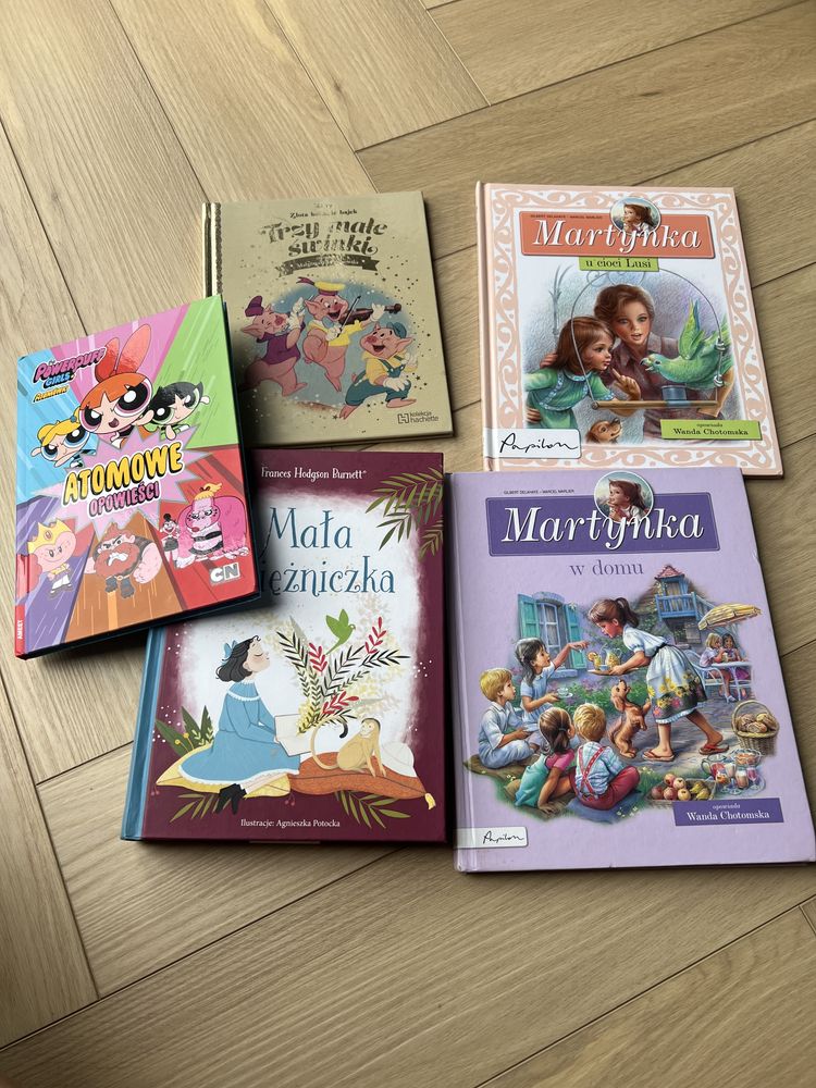 Książki 5 szt  , martynka , mala ksieżniczka i inne