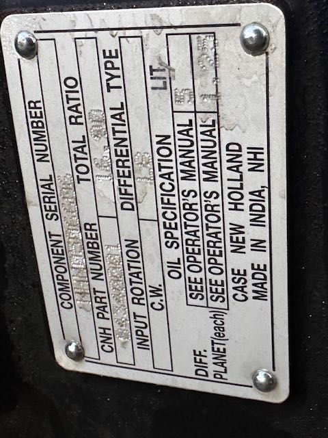 nowa oś napędowa do ciągnika new holland 45-60 ps