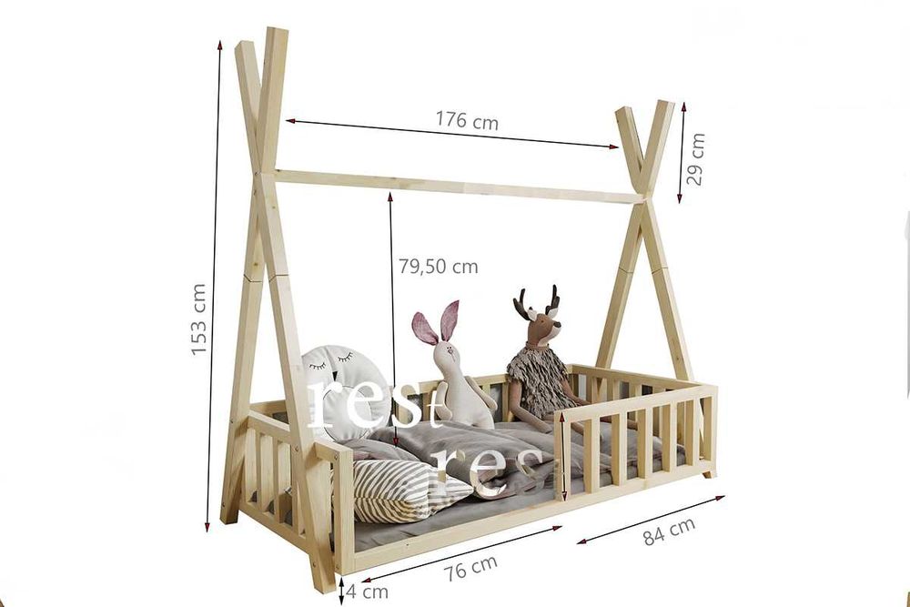 NOWE Łóżko dziecięce WIGWAM TIPI 160x80