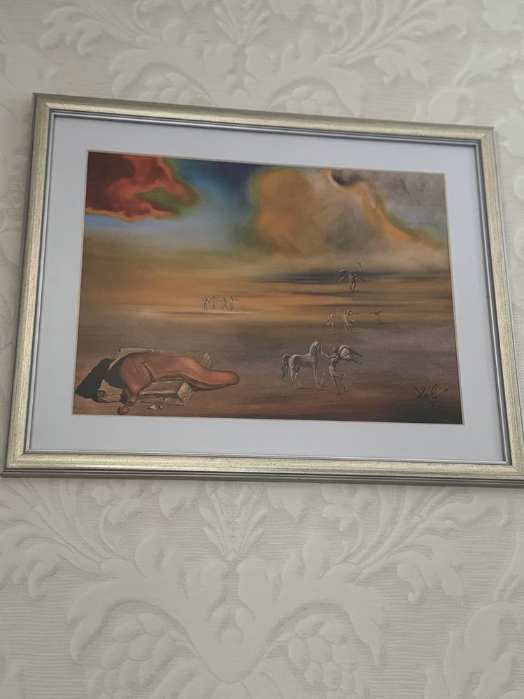 Obraz Salvador Dali w szkle antyrefleksyjnhm