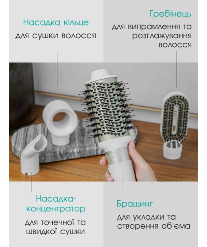 Фен-щітка браш 4 в 1